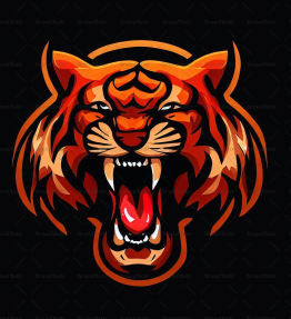 Brüllender Tiger